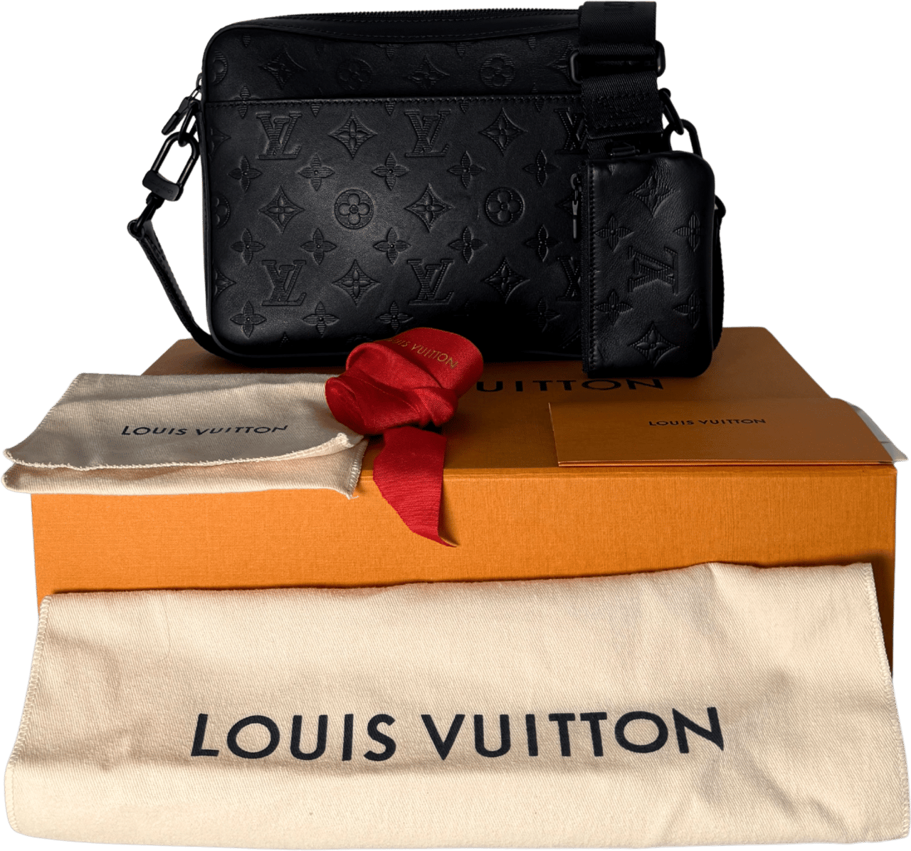 Louis Vuitton Louis Vuitton Duo Messenger Bag Schwarz Fullset / neuwertig Zwart