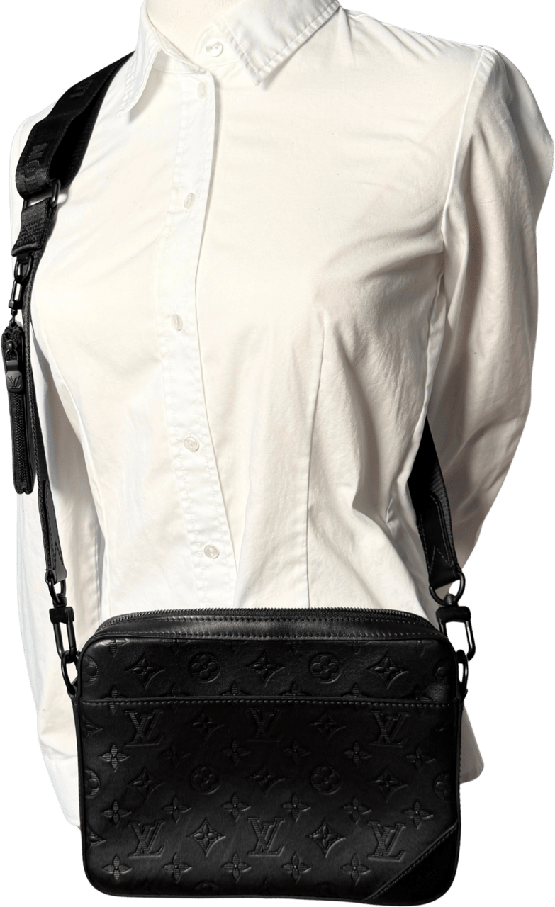 Louis Vuitton Louis Vuitton Duo Messenger Bag Schwarz Fullset / neuwertig Zwart