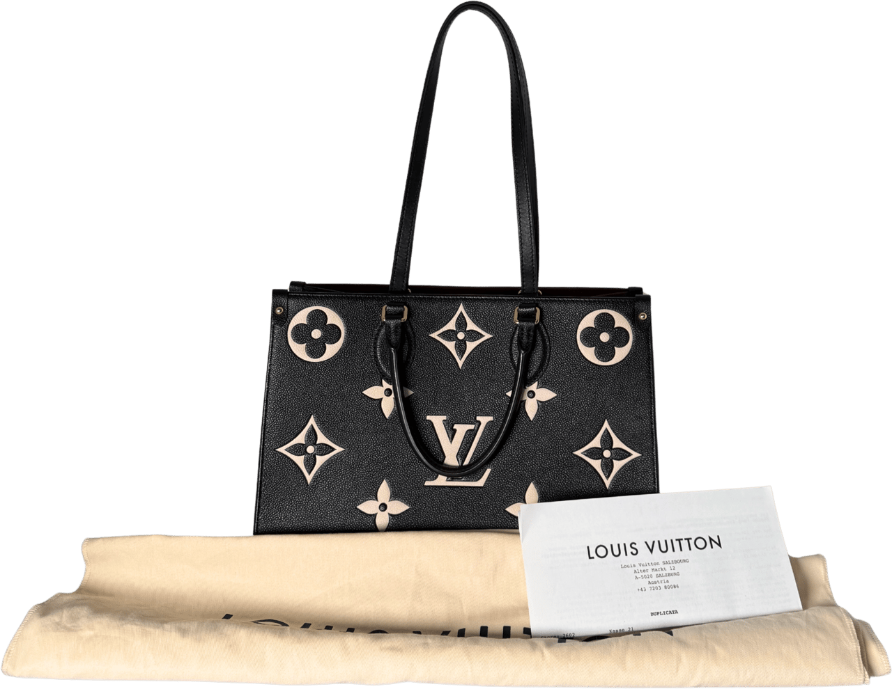 Louis Vuitton Louis Vuitton Onthego MM Monogram Empreinte Schwarz / neuwertig Zwart