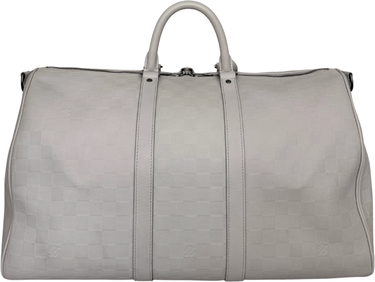 Louis Vuitton Louis Vuitton Infiniti Keepall 45 Bandouliere Reisetasche Hellgrau / sehr gut Grijs