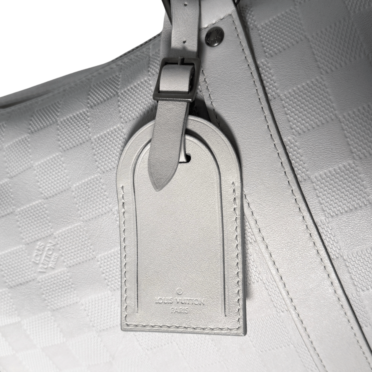 Louis Vuitton Louis Vuitton Infiniti Keepall 45 Bandouliere Reisetasche Hellgrau / sehr gut Grijs