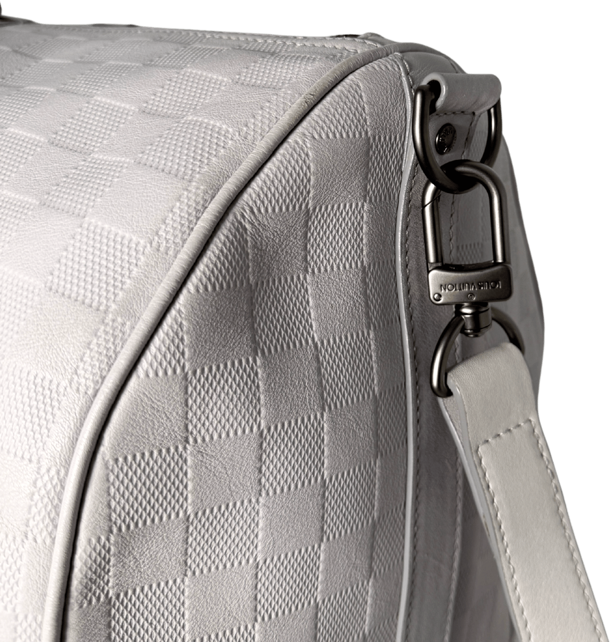 Louis Vuitton Louis Vuitton Infiniti Keepall 45 Bandouliere Reisetasche Hellgrau / sehr gut Grijs