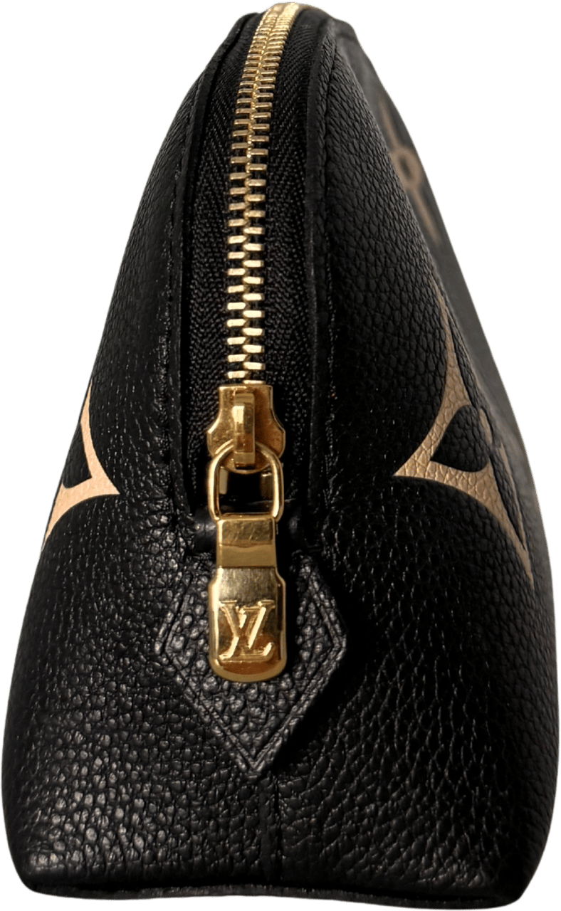 Louis Vuitton Louis Vuitton Cosmetic Pouch PM Monogram Empreinte Schwarz / sehr gut Zwart