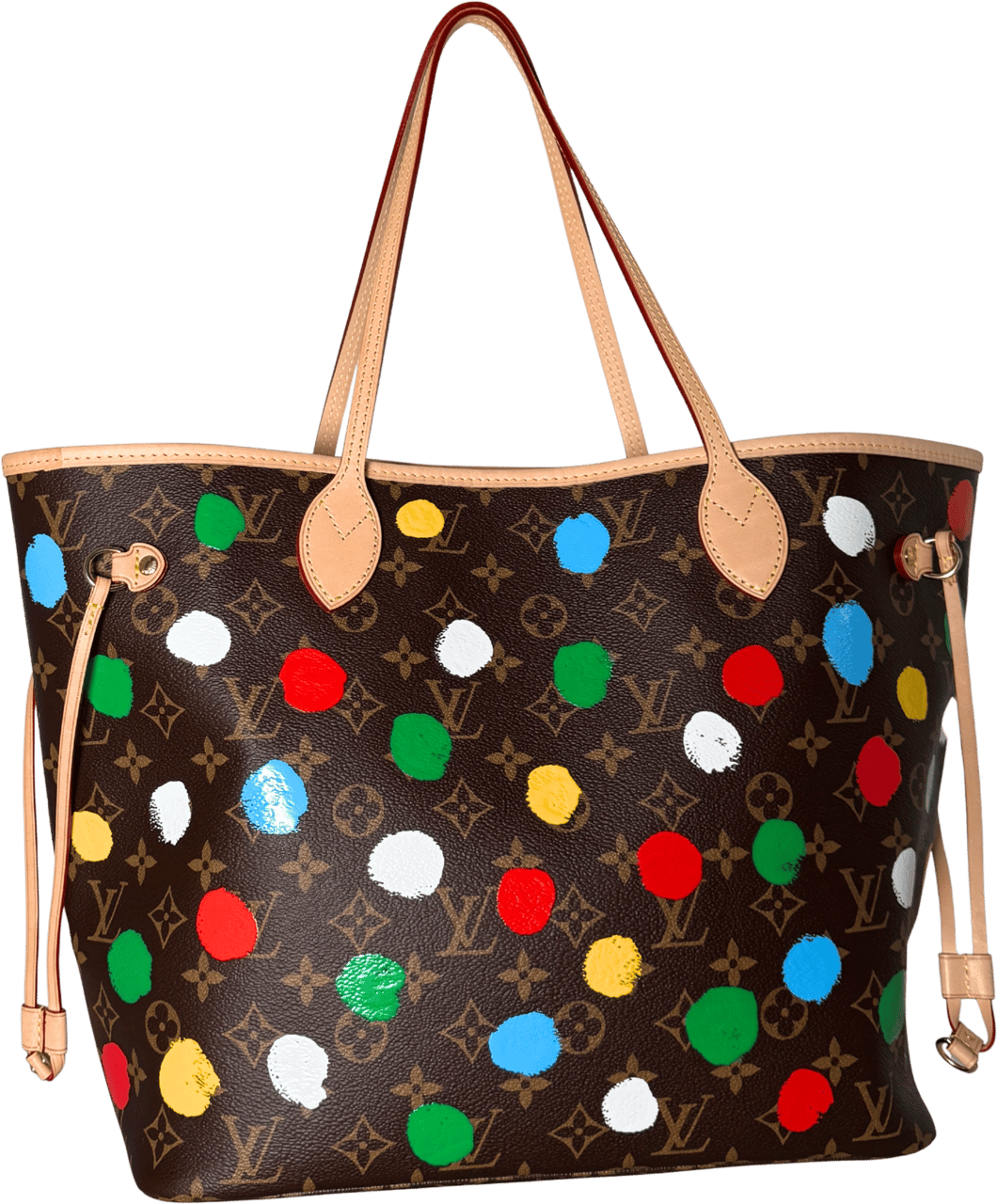 Louis Vuitton Louis Vuitton x Yayoi Kusama Neverfull MM Braun / neuwertig Bruin