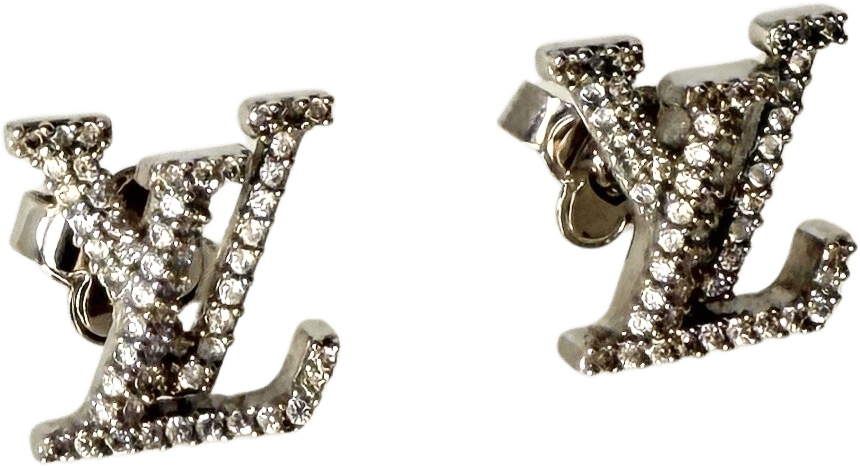 Louis Vuitton Louis Vuitton LV Iconic Ohrringe Palladium Fullset / neuwertig Zilver