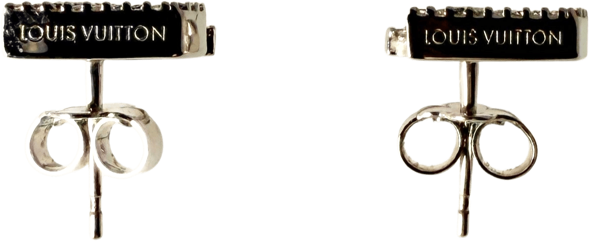 Louis Vuitton Louis Vuitton LV Iconic Ohrringe Palladium Fullset / neuwertig Zilver