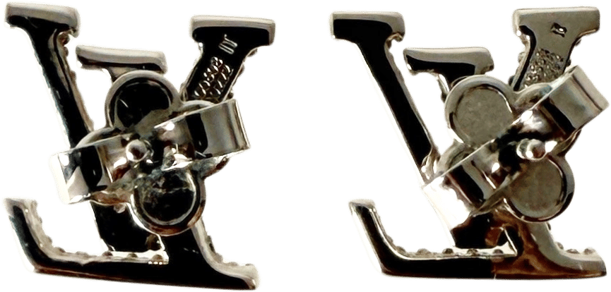 Louis Vuitton Louis Vuitton LV Iconic Ohrringe Palladium Fullset / neuwertig Zilver