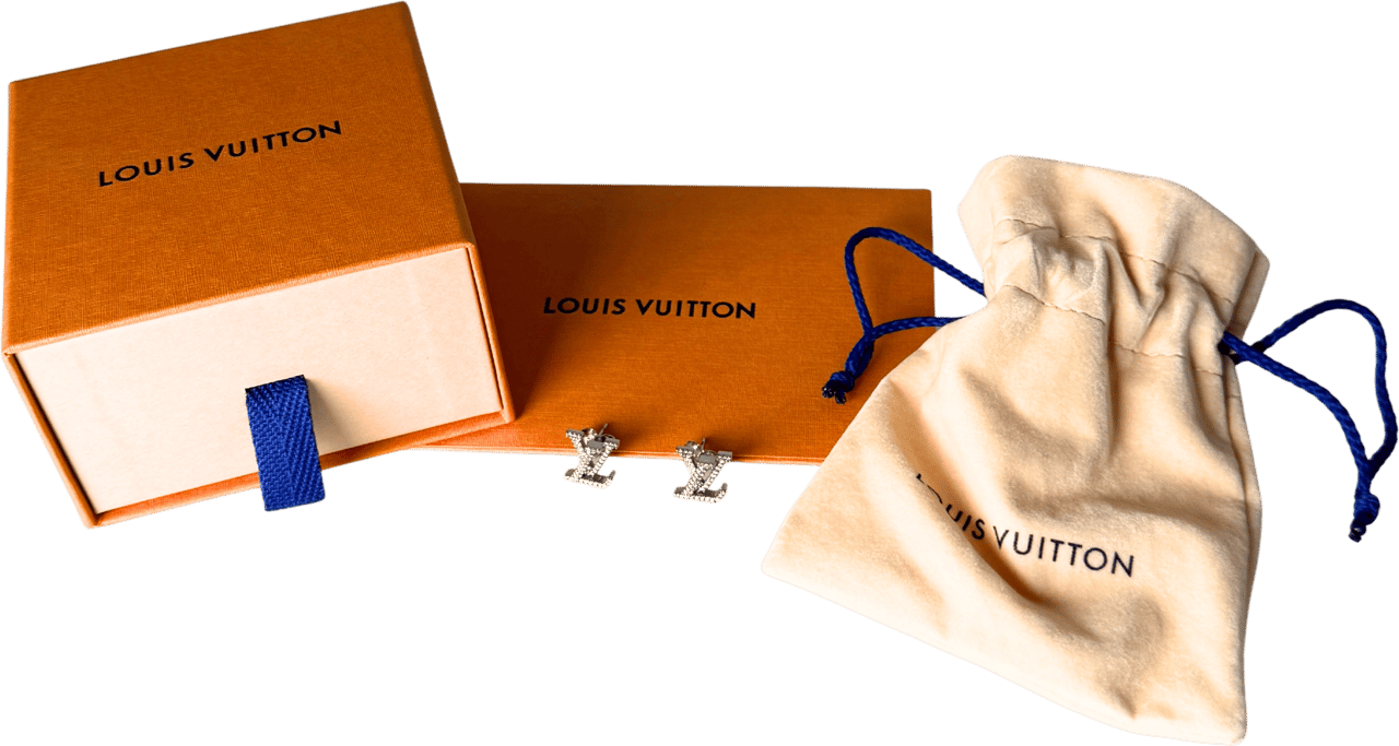 Louis Vuitton Louis Vuitton LV Iconic Ohrringe Palladium Fullset / neuwertig Zilver