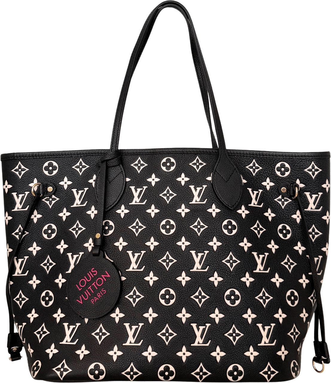 Louis Vuitton Louis Vuitton Neverfull MM Spring in the City Monogram Empreinte Schwarz / neuwertig Zwart