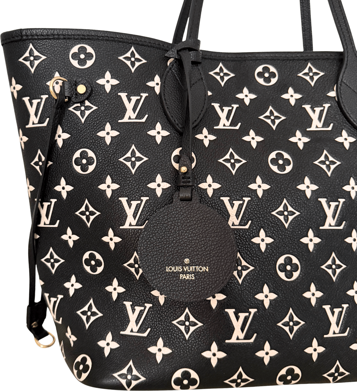 Louis Vuitton Louis Vuitton Neverfull MM Spring in the City Monogram Empreinte Schwarz / neuwertig Zwart