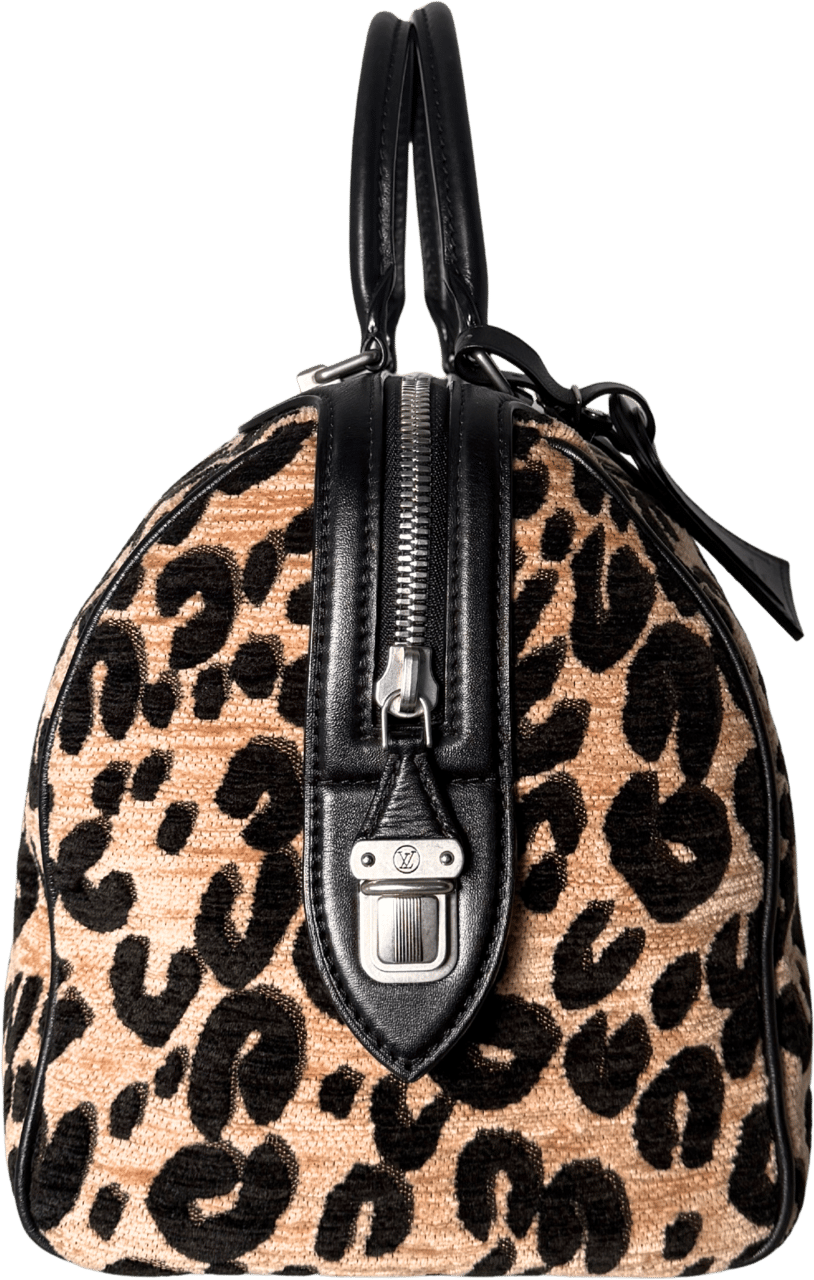 Louis Vuitton Louis Vuitton x Stephen Sprouse Speedy 30 Leopard Limited Edition Braun / sehr gut Bruin