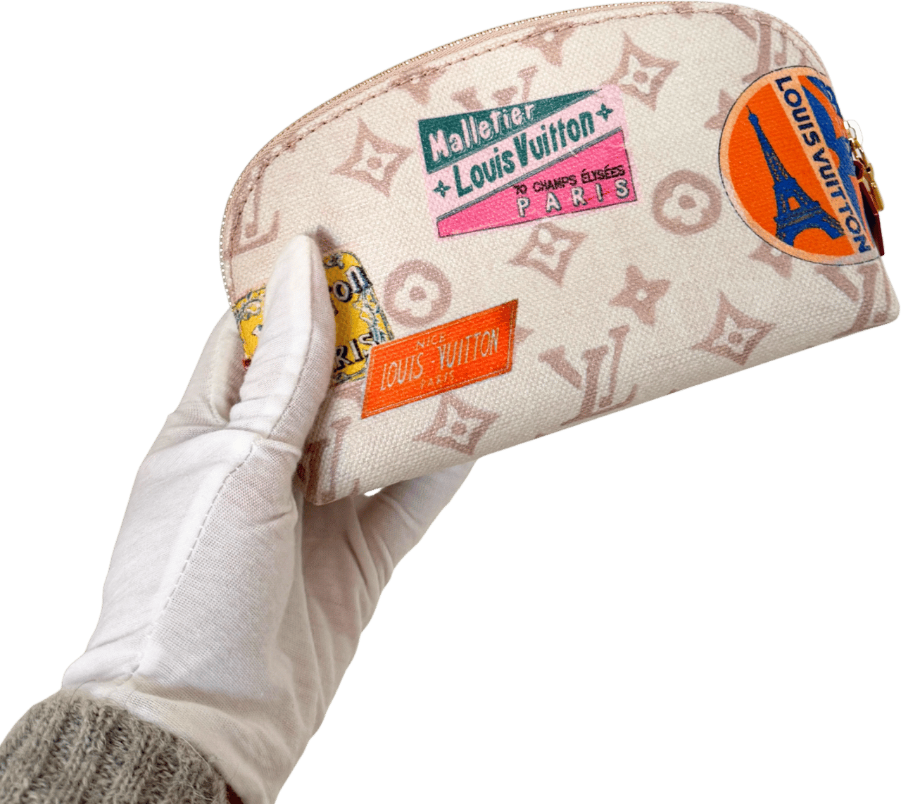 Louis Vuitton Louis Vuitton Cosmetic Pouch PM Dune Monogram Canvas Beige Fullset / neuwertig Beige
