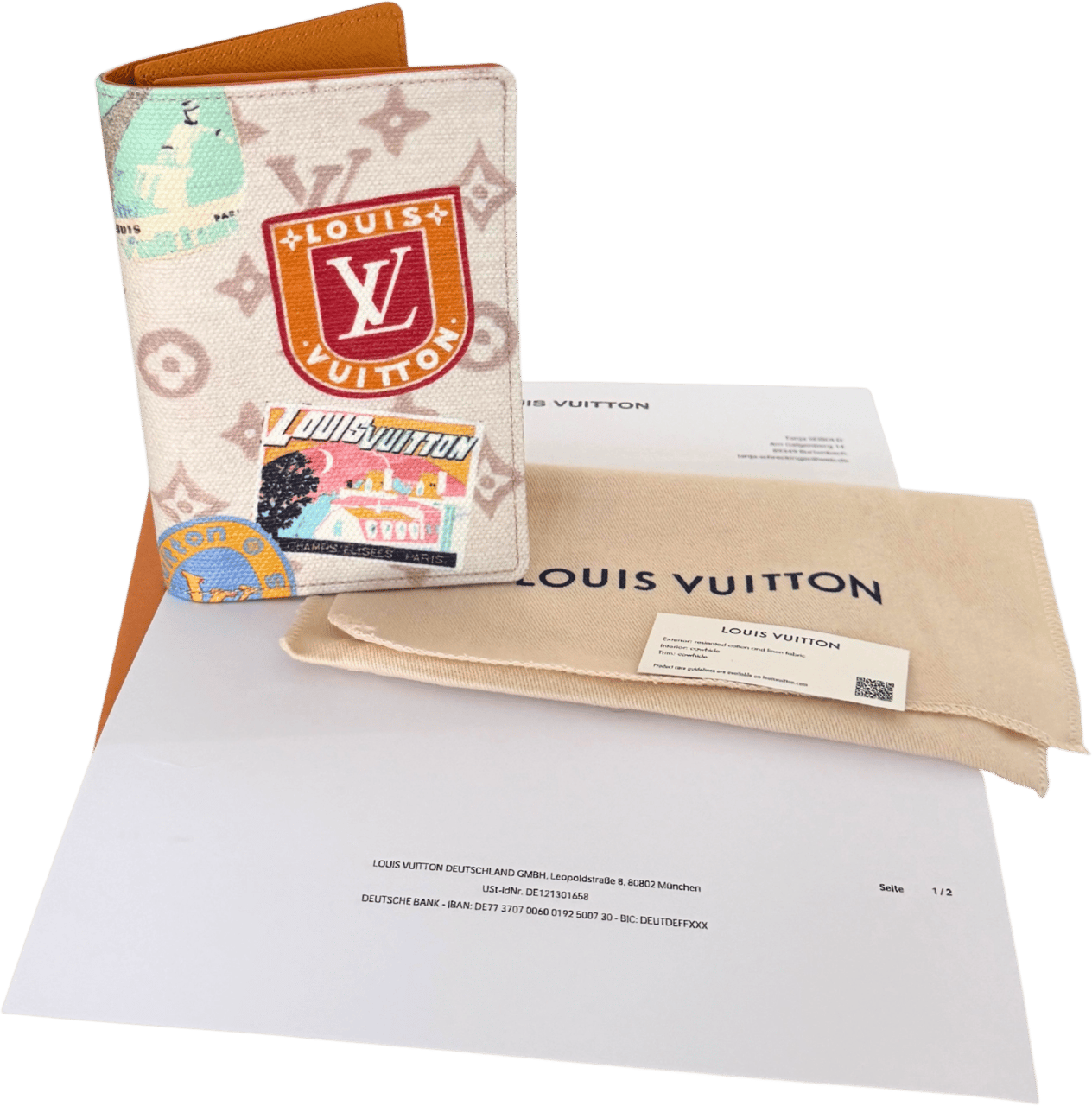 Louis Vuitton Louis Vuitton Louis Vuitton The Flight Mode Passport Cover Dune Beige Fullset / neuwertig Beige