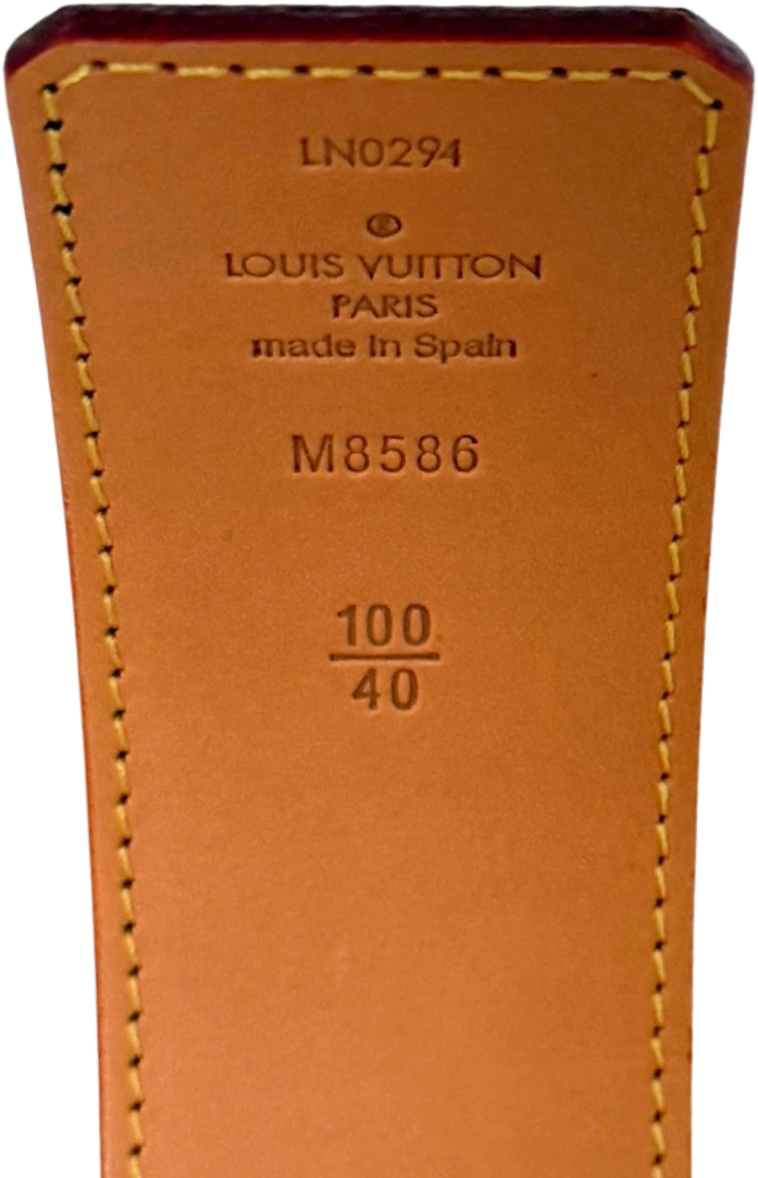Louis Vuitton Louis Vuitton by Tyler, the Creator LV Tag Wendegürtel Größe 100cm Braun Fullset / neuwertig Bruin
