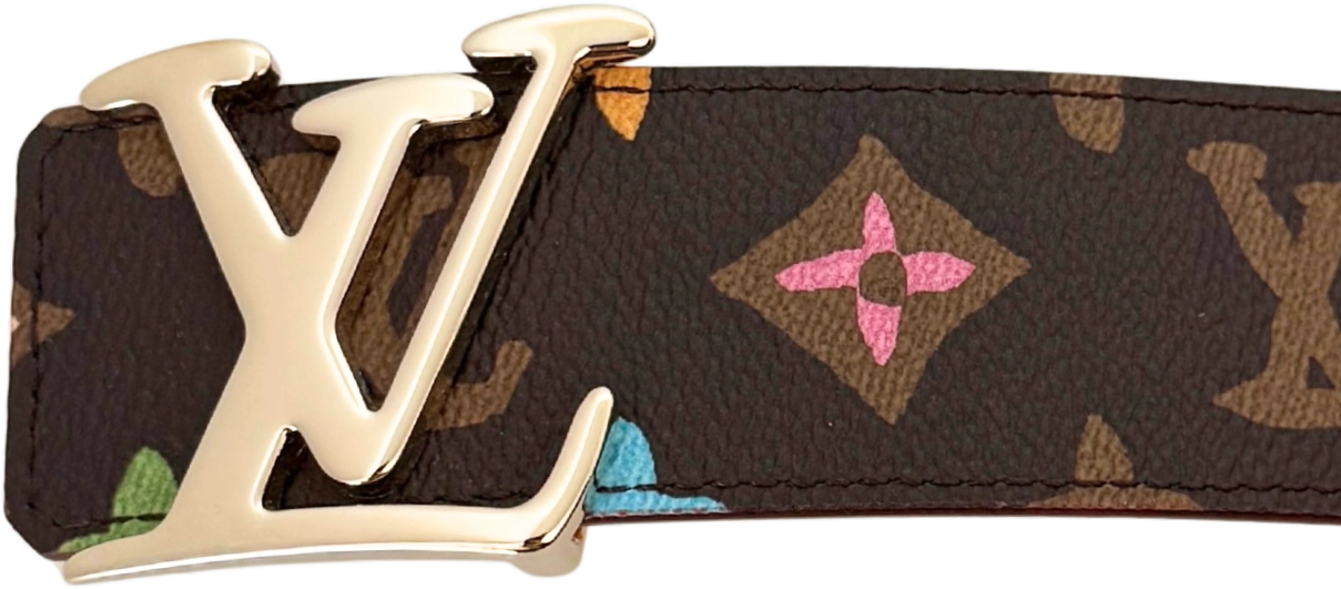 Louis Vuitton Louis Vuitton by Tyler, the Creator LV Tag Wendegürtel Größe 100cm Braun Fullset / neuwertig Bruin