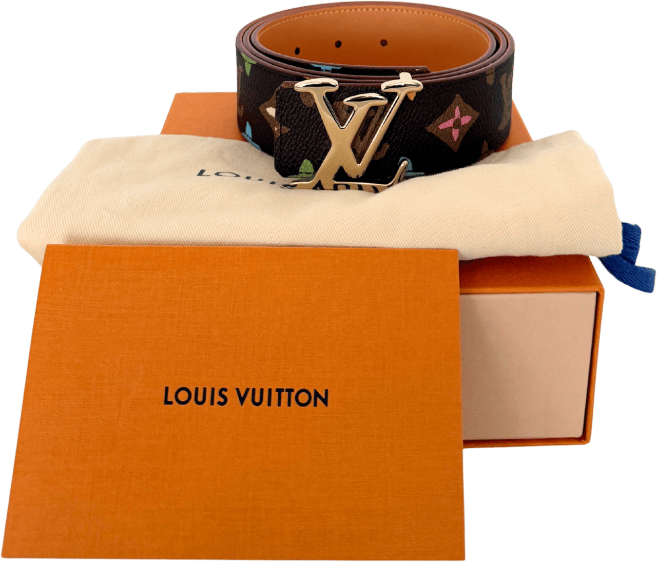 Louis Vuitton Louis Vuitton by Tyler, the Creator LV Tag Wendegürtel Größe 100cm Braun Fullset / neuwertig Bruin