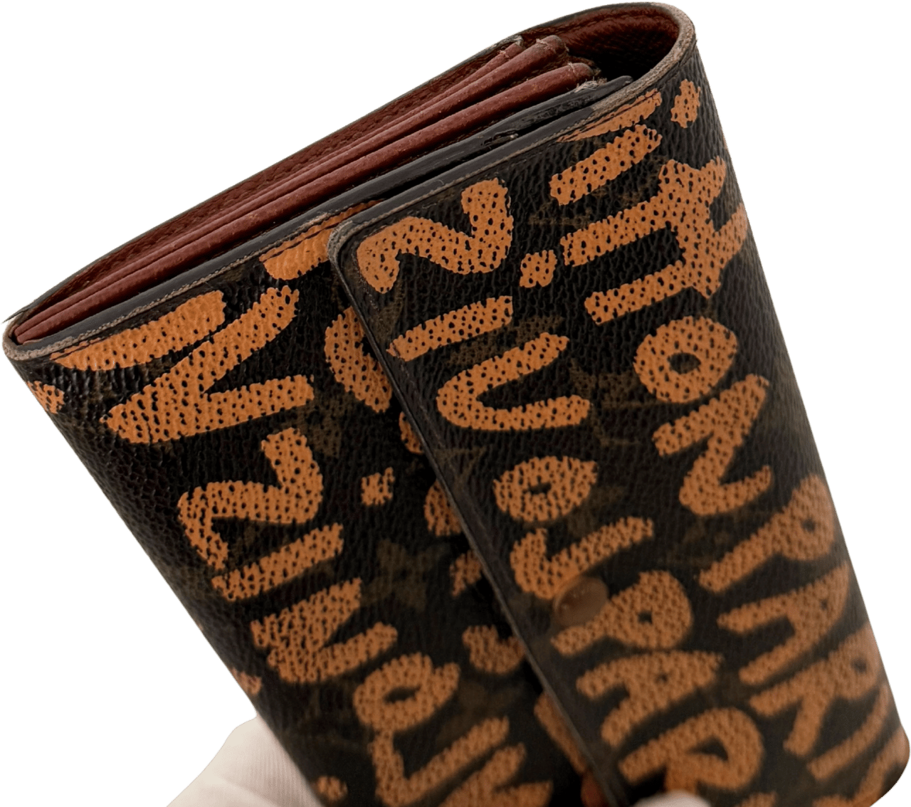 Louis Vuitton Louis Vuitton Stephen Sprouse Graffiti Geldbörse Braun / gut Bruin