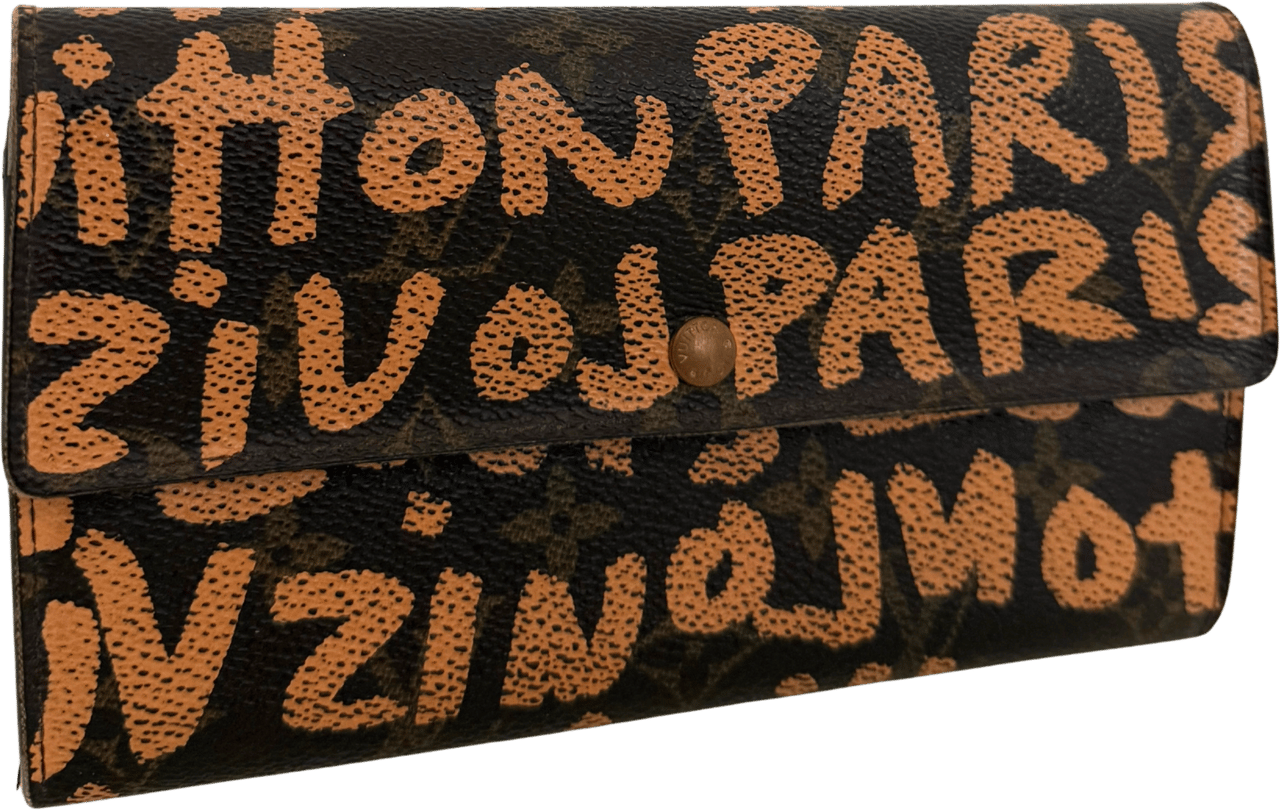 Louis Vuitton Louis Vuitton Stephen Sprouse Graffiti Geldbörse Braun / gut Bruin