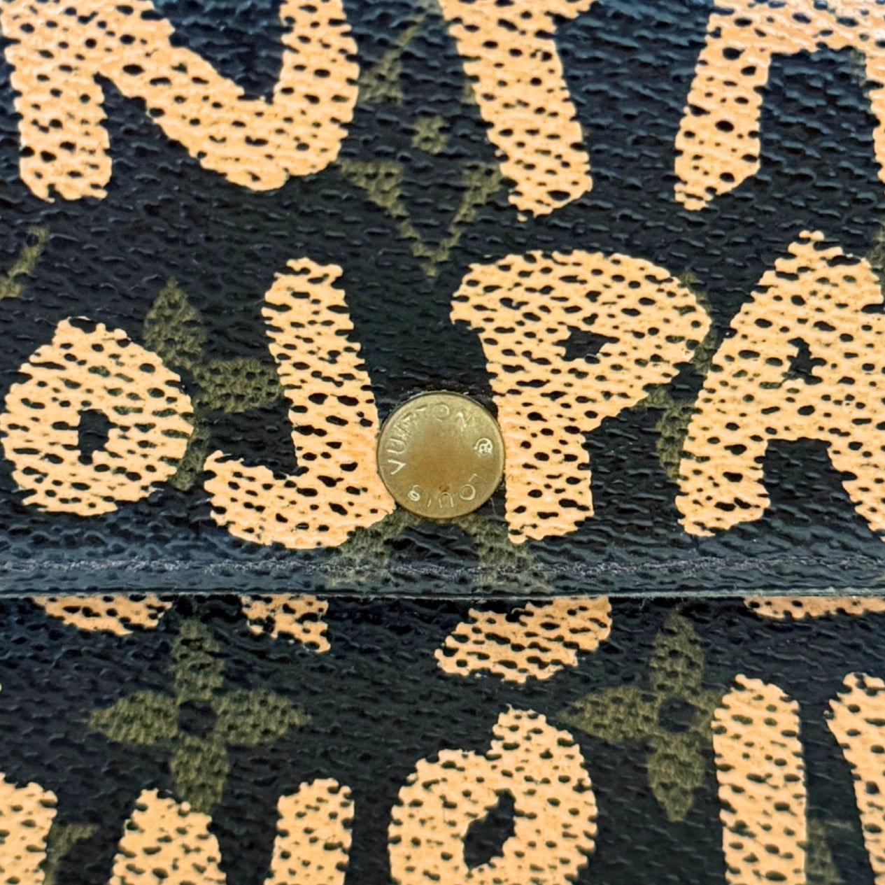 Louis Vuitton Louis Vuitton Stephen Sprouse Graffiti Geldbörse Braun / gut Bruin