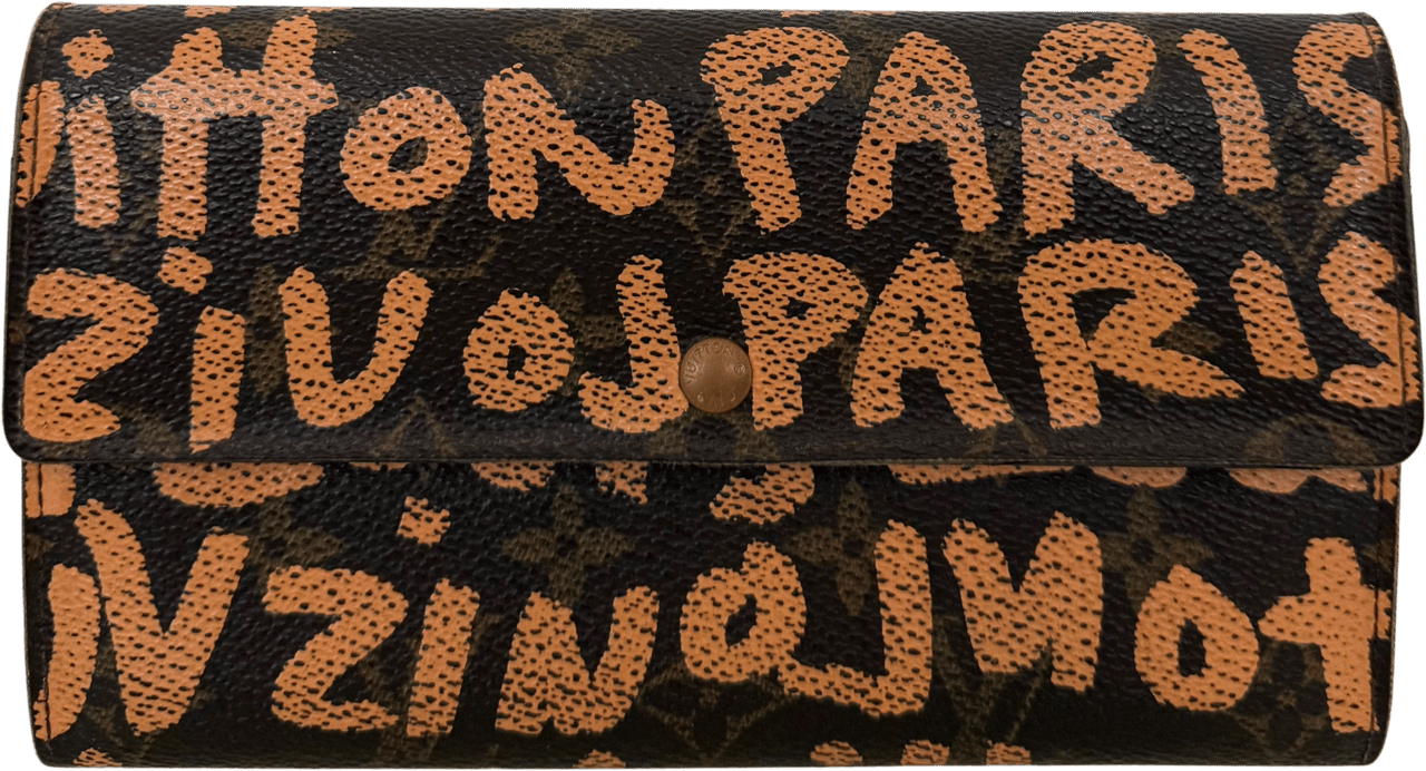 Louis Vuitton Louis Vuitton Stephen Sprouse Graffiti Geldbörse Braun / gut Bruin