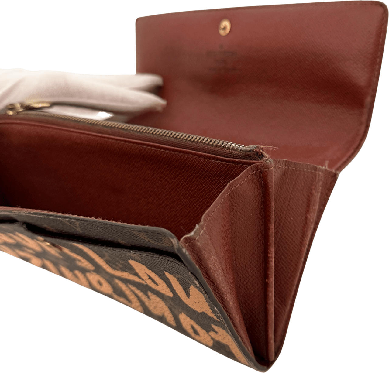 Louis Vuitton Louis Vuitton Stephen Sprouse Graffiti Geldbörse Braun / gut Bruin
