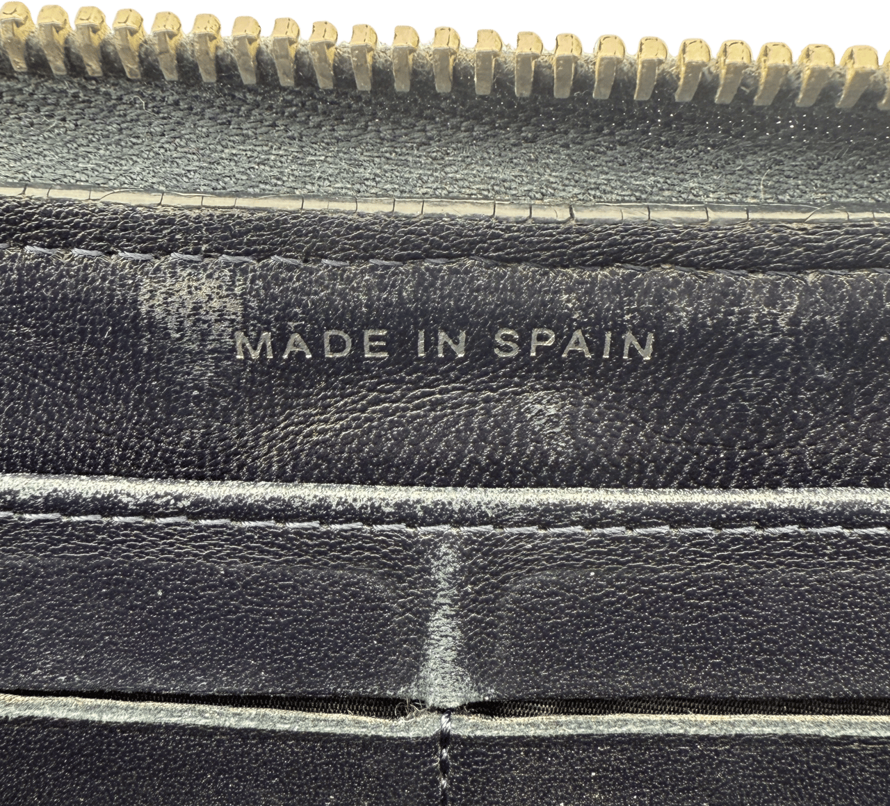 Louis Vuitton Chanel CC zip-around Geldbörse Dunkelblau / gut Blauw