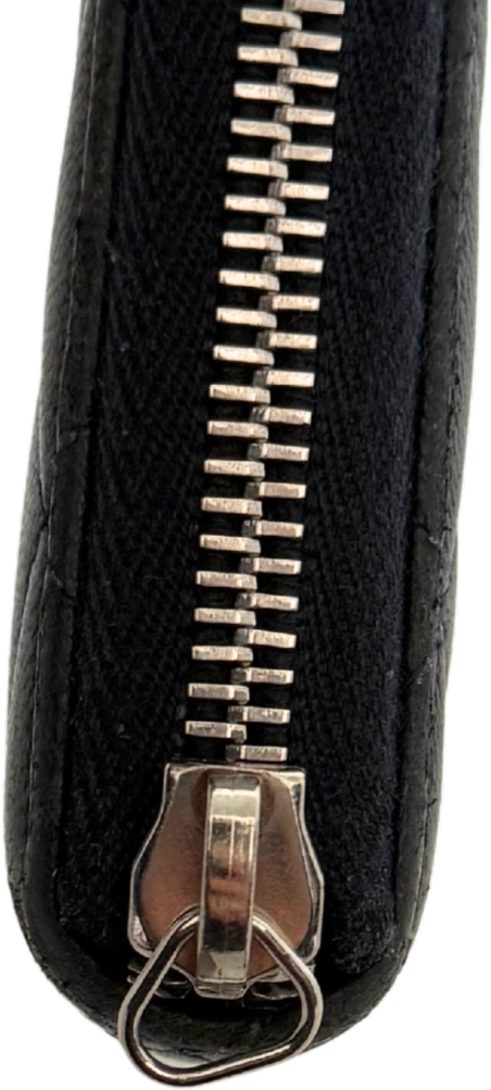 Louis Vuitton Chanel CC zip-around Geldbörse Dunkelblau / gut Blauw