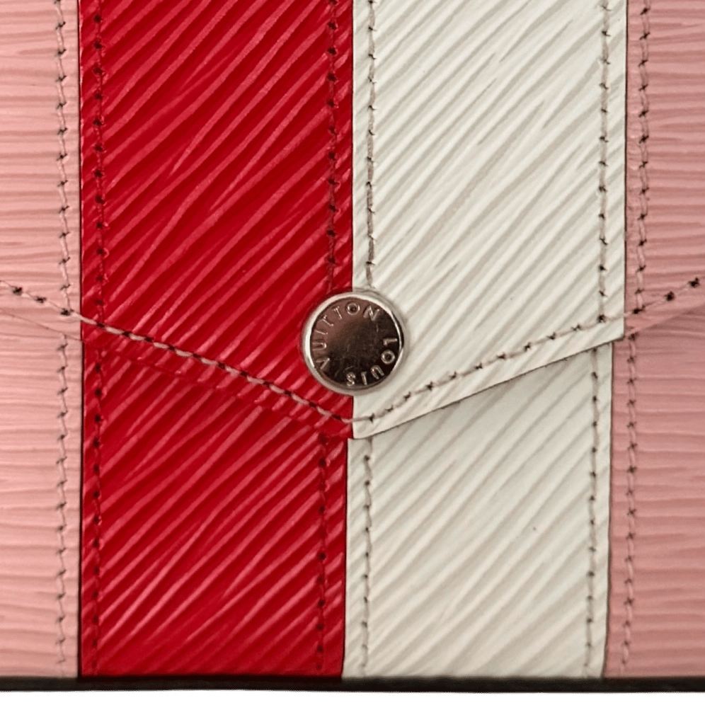 Louis Vuitton Louis Vuitton Pochette Félicie Umhängetasche Epi-Leder Stripes Rosa Fullset / sehr gut Roze