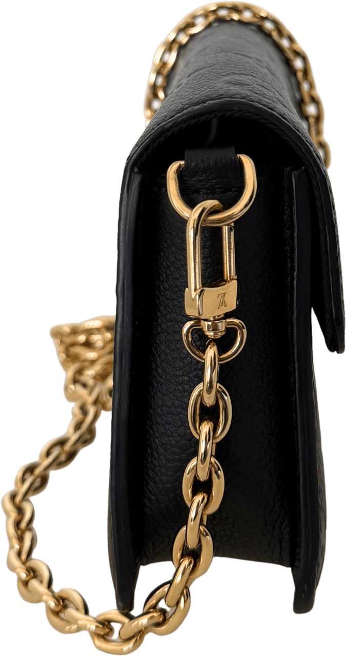 Louis Vuitton Louis Vuitton Wallet On Chain Métis Schwarz Fullset / sehr gut Zwart