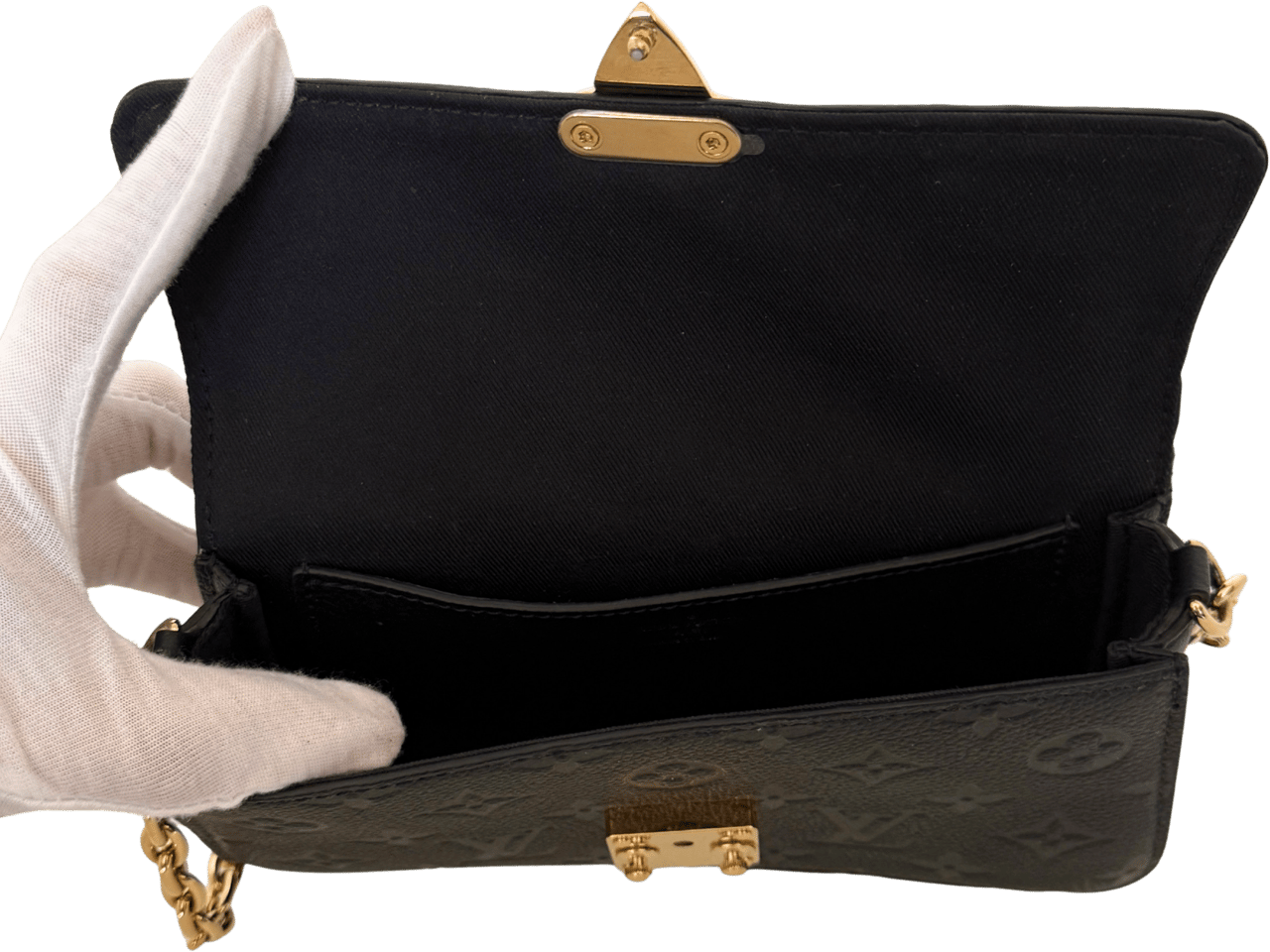 Louis Vuitton Louis Vuitton Wallet On Chain Métis Schwarz Fullset / sehr gut Zwart