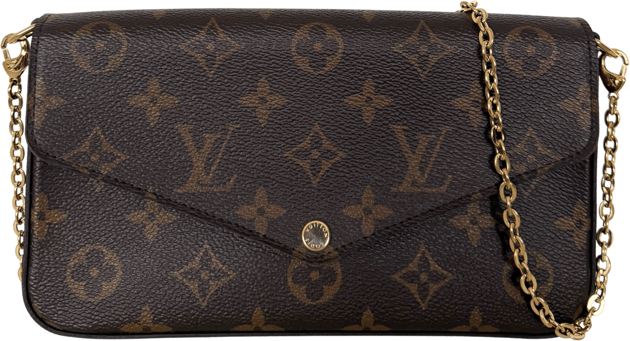 Louis Vuitton Louis Vuitton Félicie Pochette Monogram Canvas Braun / sehr gut Bruin