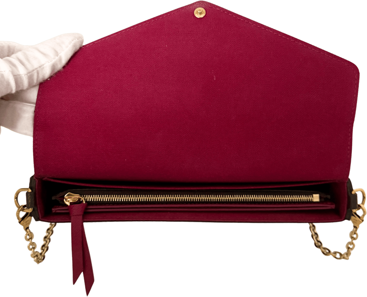 Louis Vuitton Louis Vuitton Félicie Pochette Monogram Canvas Braun / sehr gut Bruin