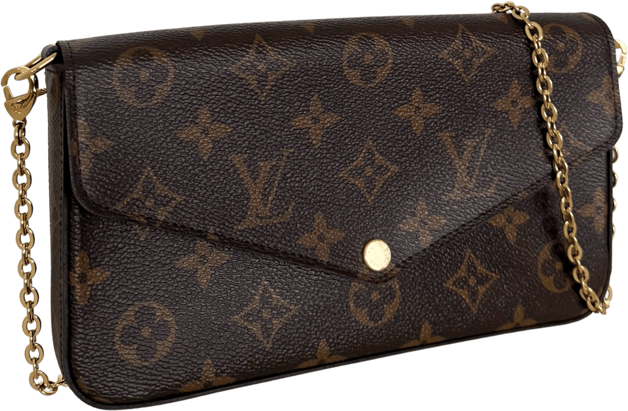 Louis Vuitton Louis Vuitton Félicie Pochette Monogram Canvas Braun / sehr gut Bruin