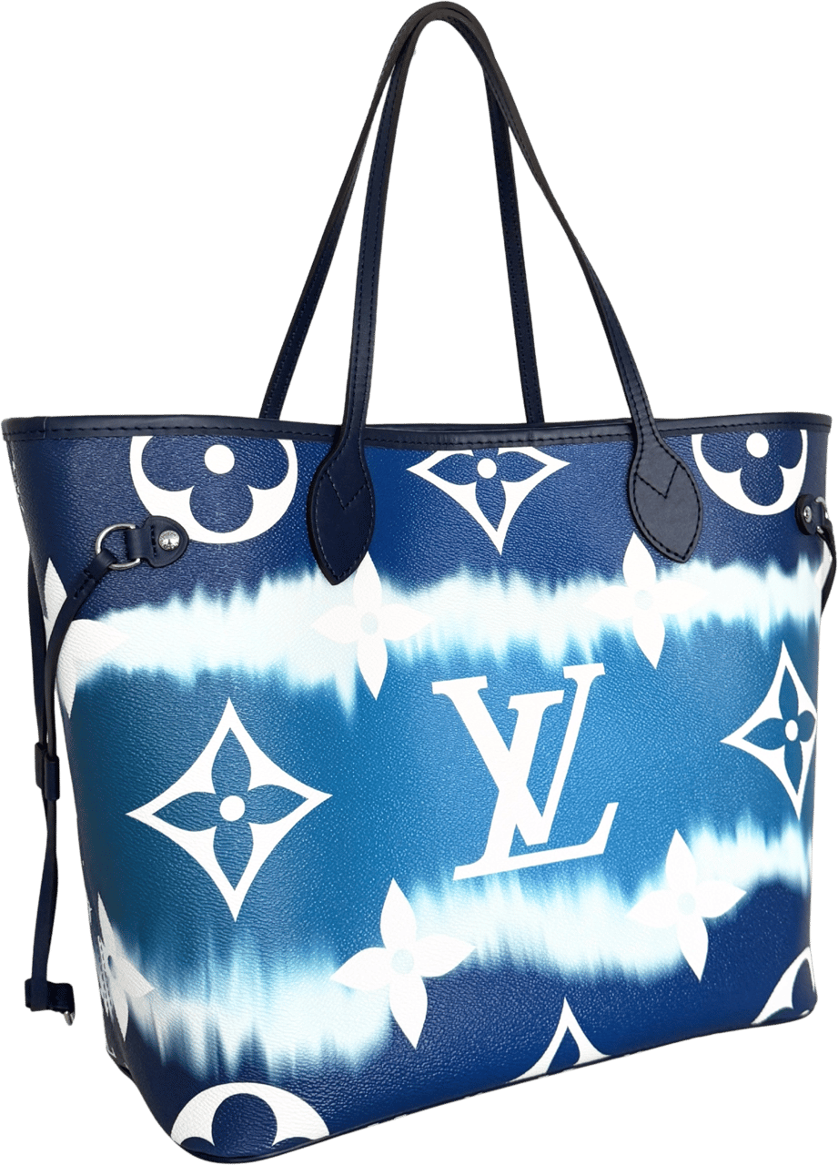 Louis Vuitton Louis Vuitton LV Escale Neverfull MM Blau / neuwertig Blauw