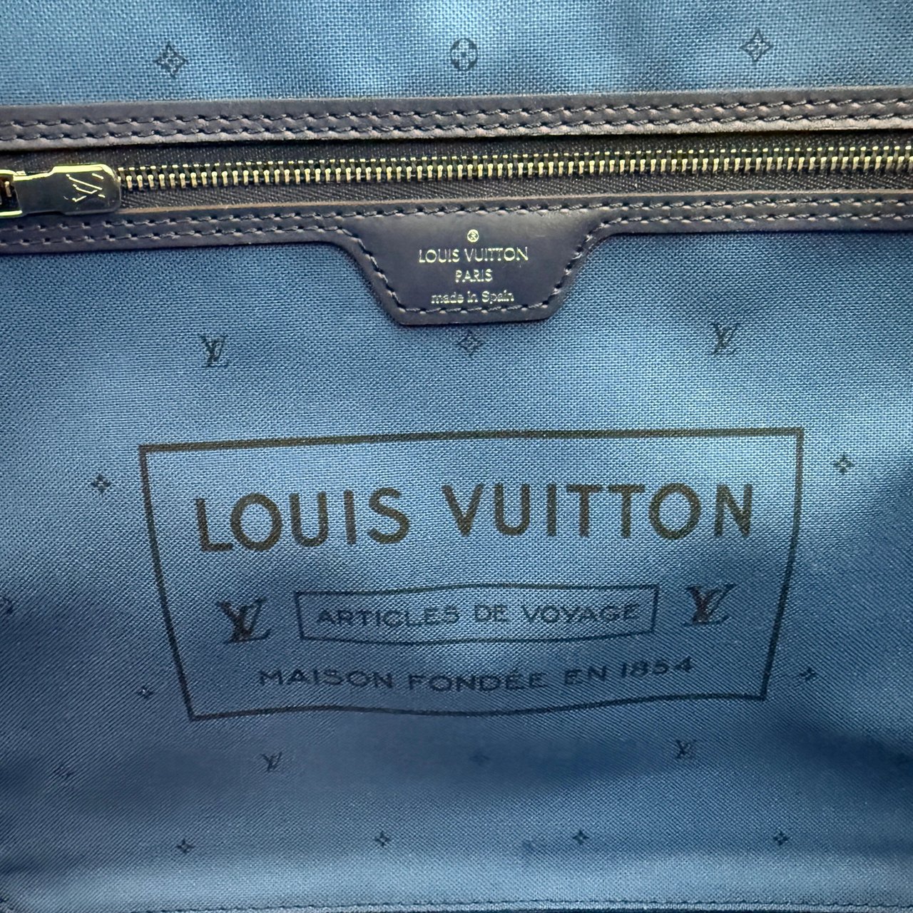 Louis Vuitton Louis Vuitton LV Escale Neverfull MM Blau / neuwertig Blauw