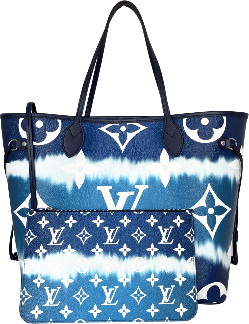 Louis Vuitton Louis Vuitton LV Escale Neverfull MM Blau / neuwertig Blauw