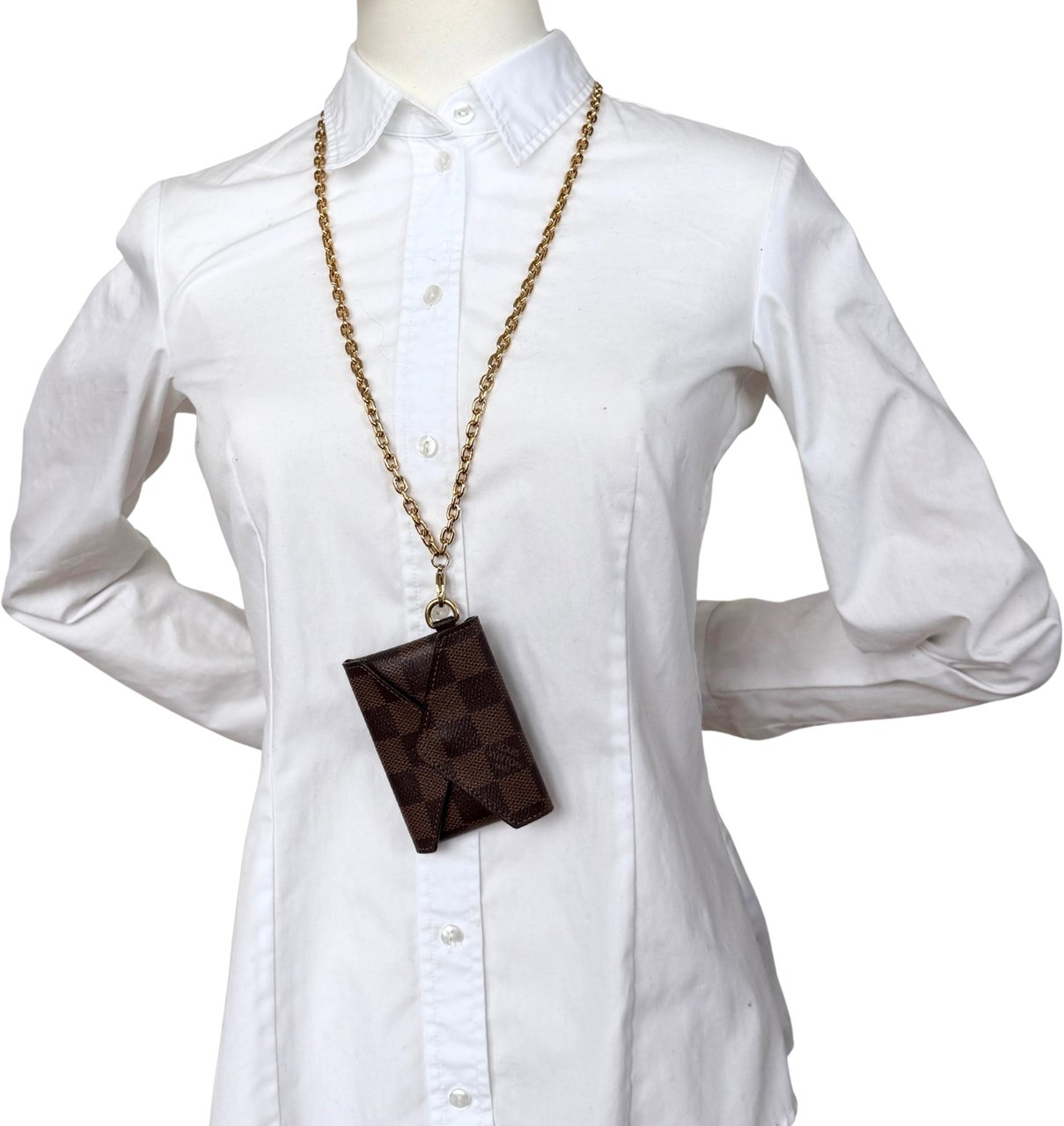 Louis Vuitton Louis Vuitton Kirigami Halskette Damier Ebene Braun / sehr gut Bruin