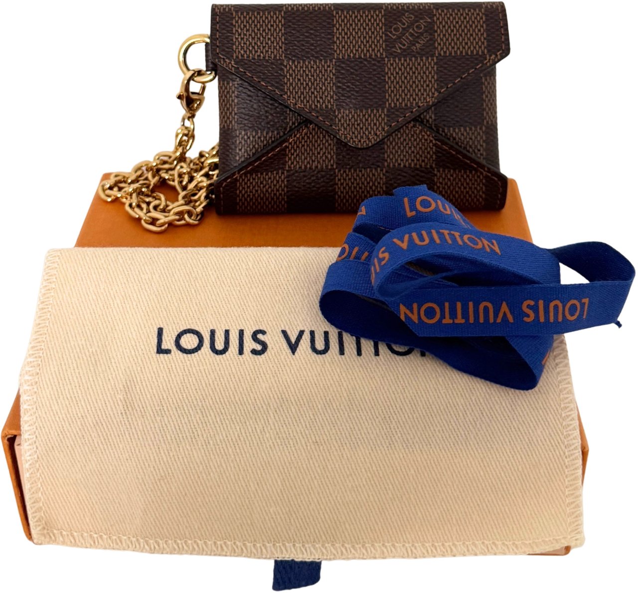 Louis Vuitton Louis Vuitton Kirigami Halskette Damier Ebene Braun / sehr gut Bruin