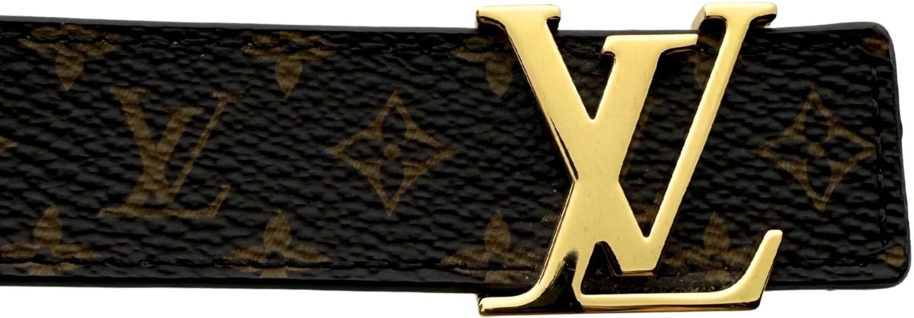 Louis Vuitton Louis Vuitton LV Initiales Gürtel 75cm Monogram Canvas Braun Fullset / sehr gut Bruin