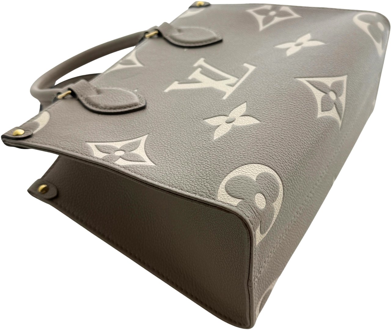 Louis Vuitton Louis Vuitton OnTheGo PM Monogram Empreinte Tourterelle / Creme Fullset / sehr gut Beige