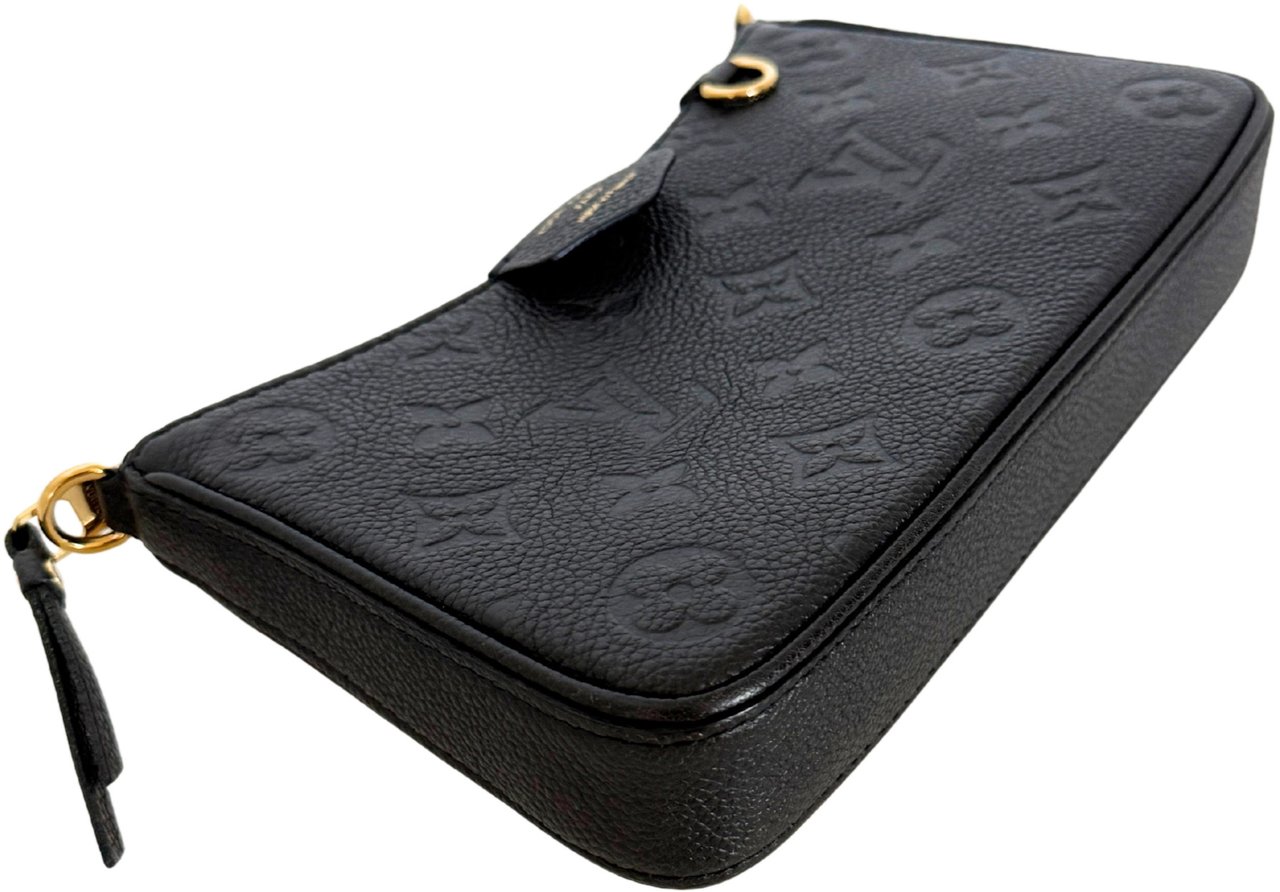 Louis Vuitton Louis Vuitton Easy Pouch On Strap Empreinte Leder schwarz Fullset / sehr gut Zwart