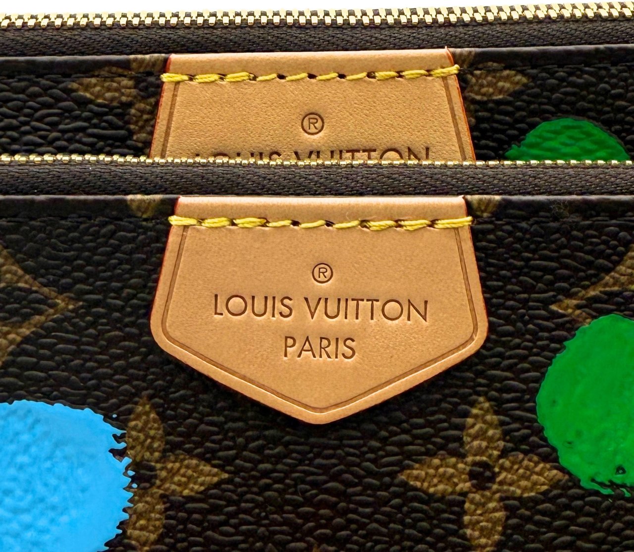 Louis Vuitton Louis Vuitton x Yayoi Kusama Multi Pochette Accessoires Monogram Dots Bunt / neuwertig Bruin