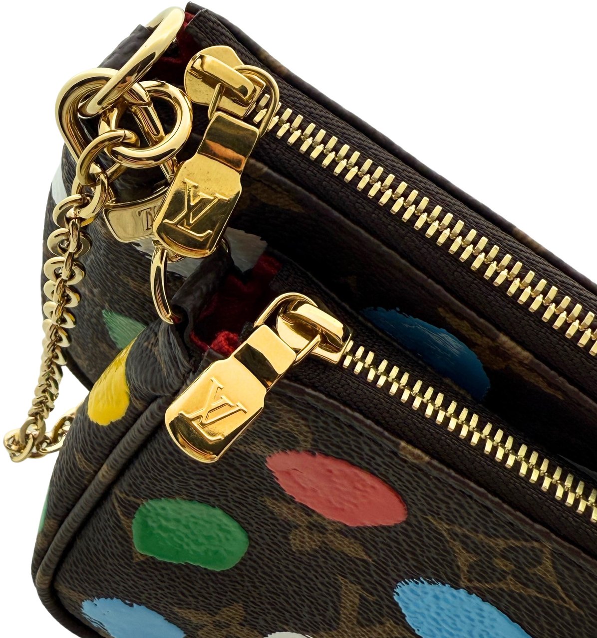 Louis Vuitton Louis Vuitton x Yayoi Kusama Multi Pochette Accessoires Monogram Dots Bunt / neuwertig Bruin