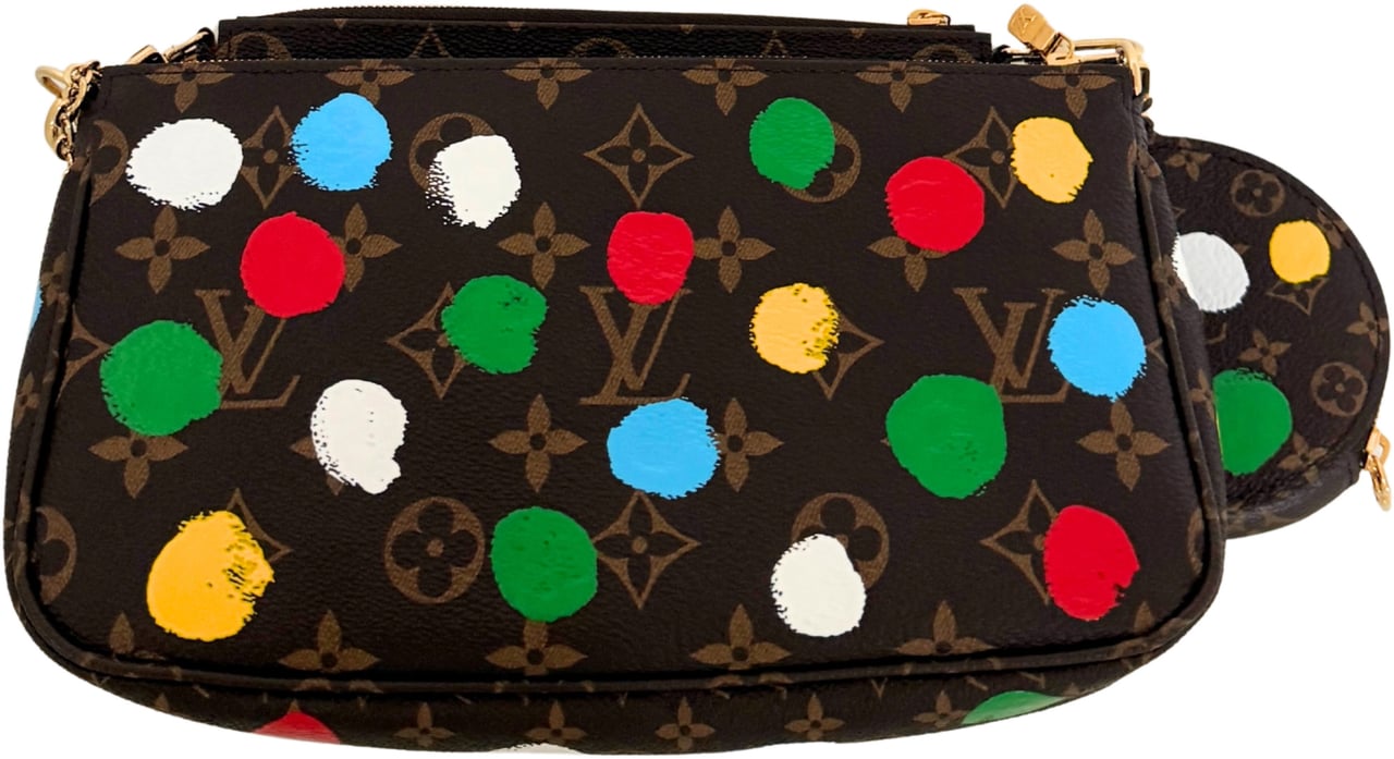 Louis Vuitton Louis Vuitton x Yayoi Kusama Multi Pochette Accessoires Monogram Dots Bunt / neuwertig Bruin