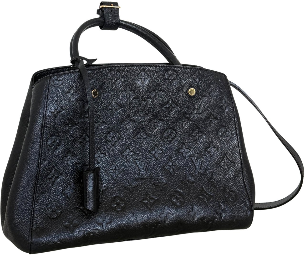 Louis Vuitton Louis Vuitton Montaigne BB Monogram Empreinte Schwarz / sehr gut Zwart