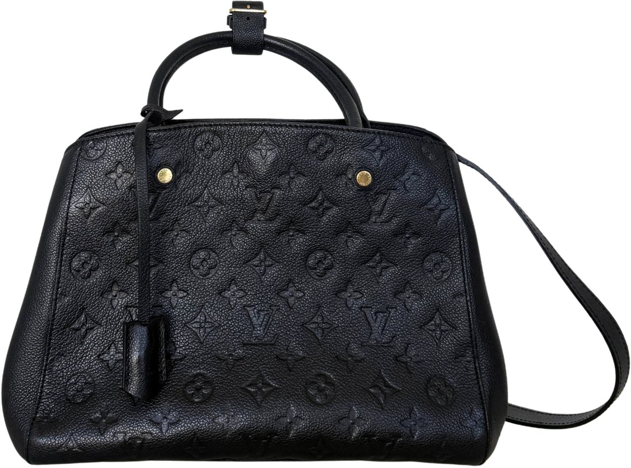 Louis Vuitton Louis Vuitton Montaigne BB Monogram Empreinte Schwarz / sehr gut Zwart