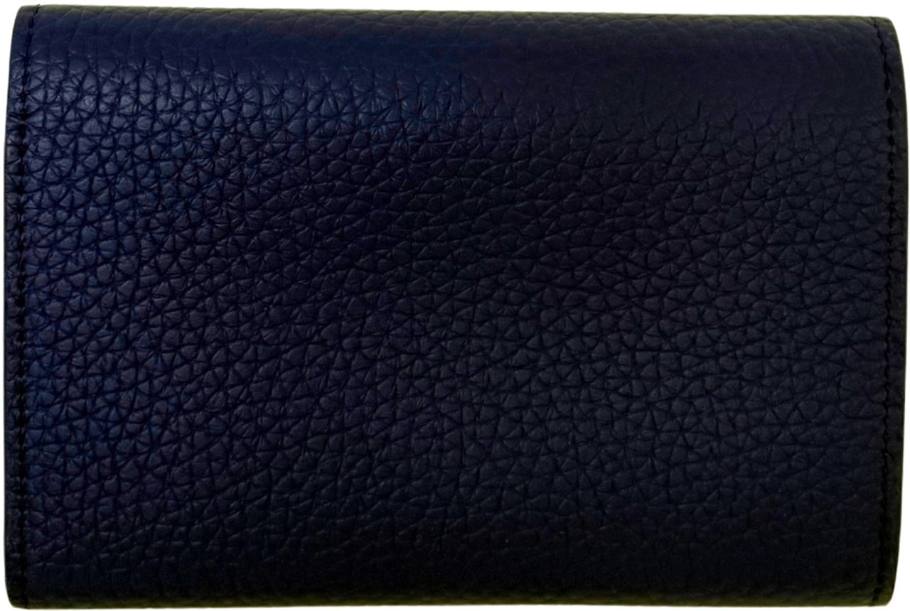 Louis Vuitton Louis Vuitton Capucines Compact Geldbörse Marineblau Fullset / neuwertig Blauw