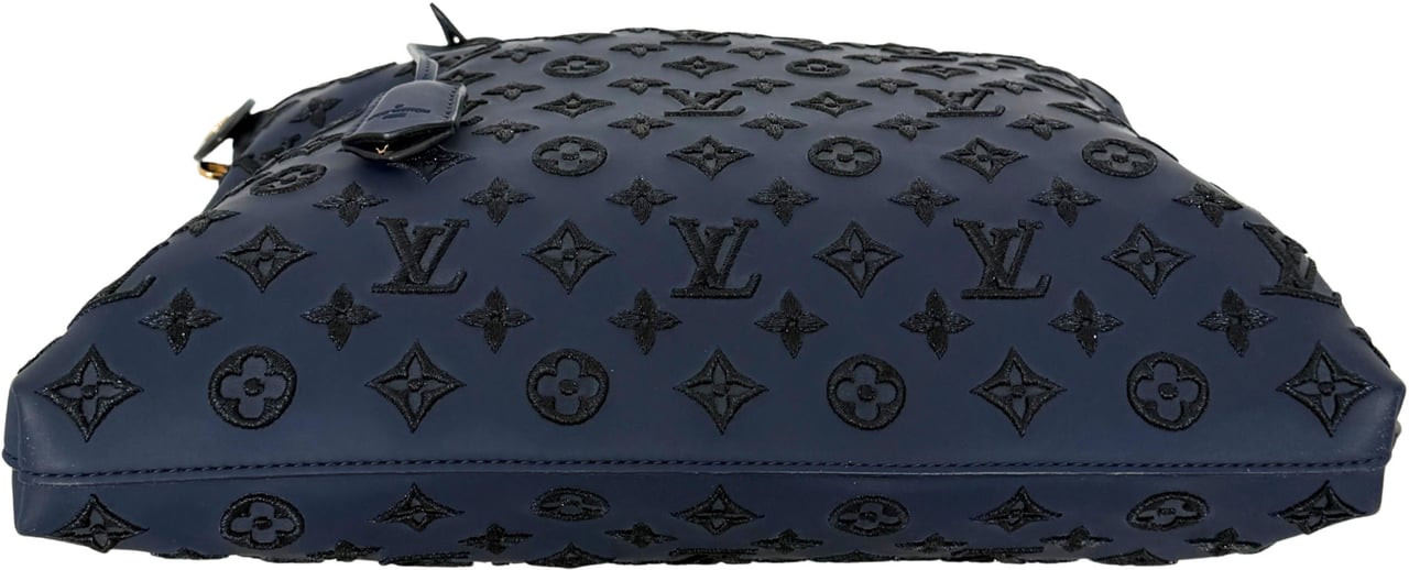 Louis Vuitton Louis Vuitton Monogram Addiction Lockit MM Dunkelblau / neuwertig Blauw