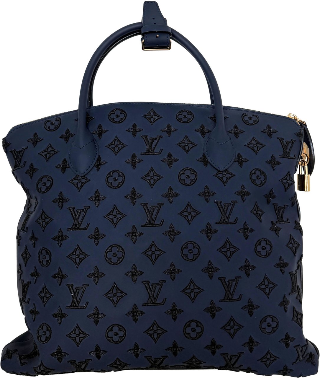 Louis Vuitton Louis Vuitton Monogram Addiction Lockit MM Dunkelblau / neuwertig Blauw