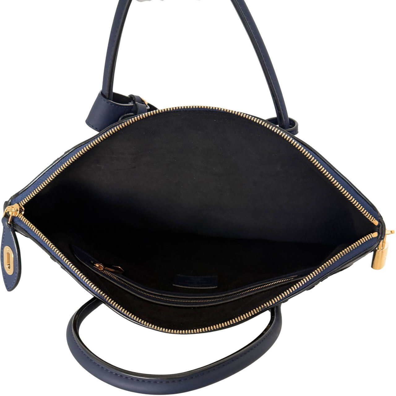 Louis Vuitton Louis Vuitton Monogram Addiction Lockit MM Dunkelblau / neuwertig Blauw